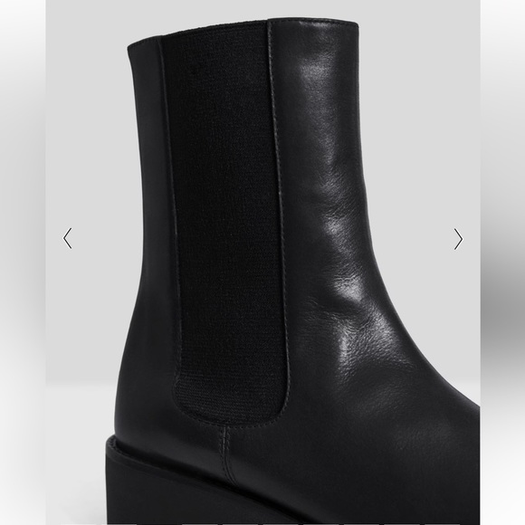 THEORY***CHELSEA BOOTIE In Black Leather**EU 40; US 10 $475 - Picture 4 of 12
